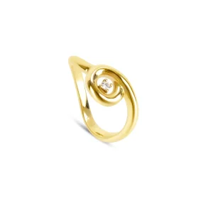 Anel One Infinity Twisted Gold