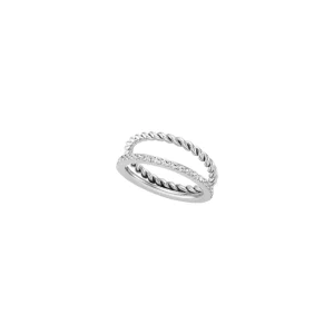 Anel One Silvery Circle