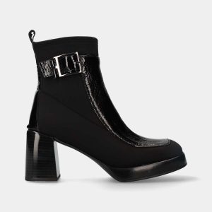 BOTA EM PELE VERNIZ DE SALTO US X HISPANITAS TOKIO