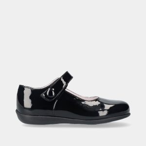 SAPATO EM PELE VERNIZ DE VELCRO US