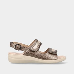 SANDÁLIA DE CONFORTO COM VELCRO E FIVELA