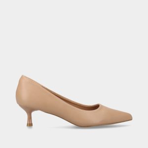 SAPATO DE SALTO STILETTO COM EFEITO PELE
