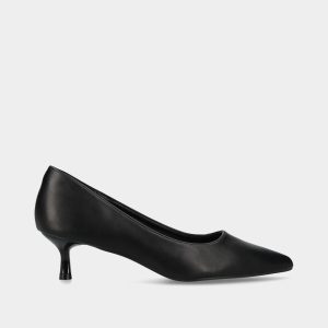 SAPATO DE SALTO STILETTO COM EFEITO PELE