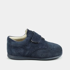 SAPATO EM PELE CAMURÇA DE VELCRO US