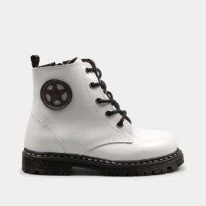 BOTA MILITAR DE CORDÃO E FECHO US