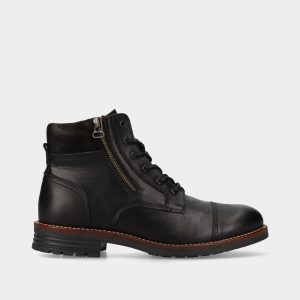 BOTA EM PELE DE CORDÃO E FECHO