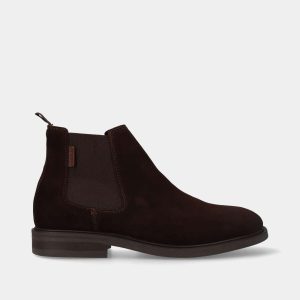 BOTA EM PELE CAMURÇA DE ELÁSTICOS