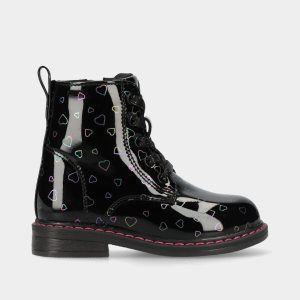 BOTA ESTILO MILITAR COM CORDÃO E FECHO