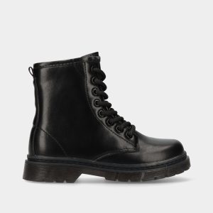 BOTA ESTILO MILITAR COM CORDÃO E FECHO