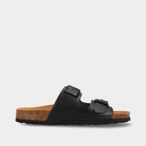 CHINELO ANATÓMICO EM PELE COM FIVELAS